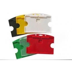 Porte-badge horizontal ouvert - référence : idp65h - lot de 100 - 7 coloris assortis_1