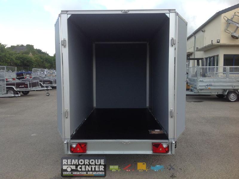 Remorque fourgon en bois SARIS - FW2000 - 2 essieux roues extérieures - PTAC : 2000 Kg - 306x154xH180 - Reference -K3 356 184 2700 2 - Idéal pour bricolage, jardinage, déménagements_1