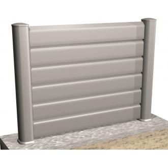 Sisca - clôtures en PVC - Sothoferm - lames 130 x 28 mm - poteaux 96 x 96 mm - montage rapide et sur mesure_1