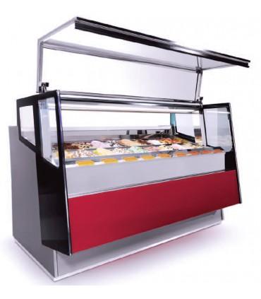 Vitrine à crèmes glacées froid ventilé pour chr, traiteurs, boulangeries, pâtisseries, marchands de glace et snacks -  kaleido isa_1