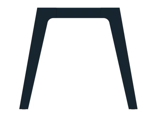 Bureau droit simple STEELY - L180 cm - Pieds carbone - Plateau imitation Érable - Neuf_1