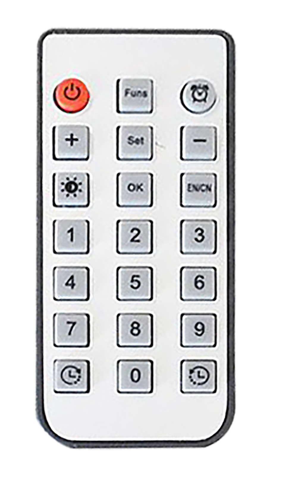 Horloge numérique LED - Calendrier - Chronomètre - Date - 4 chiffres 10 cm - Modèle 1124AC_1