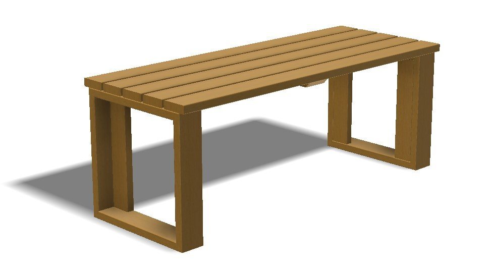 Table de pique-nique avec ou sans banc - Bois Classe IV ou plastique recyclé - Référence MUB23 - Longueur 2m, version PMR en option_1
