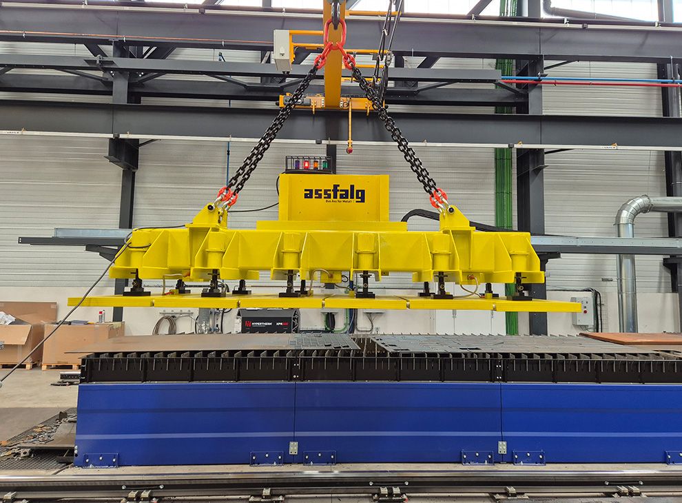 Traverse magnétique électropermanente - EPM-CO - pour une utilisation sur les machines de découpe laser - capacité 1500 kg - Assfalg_1