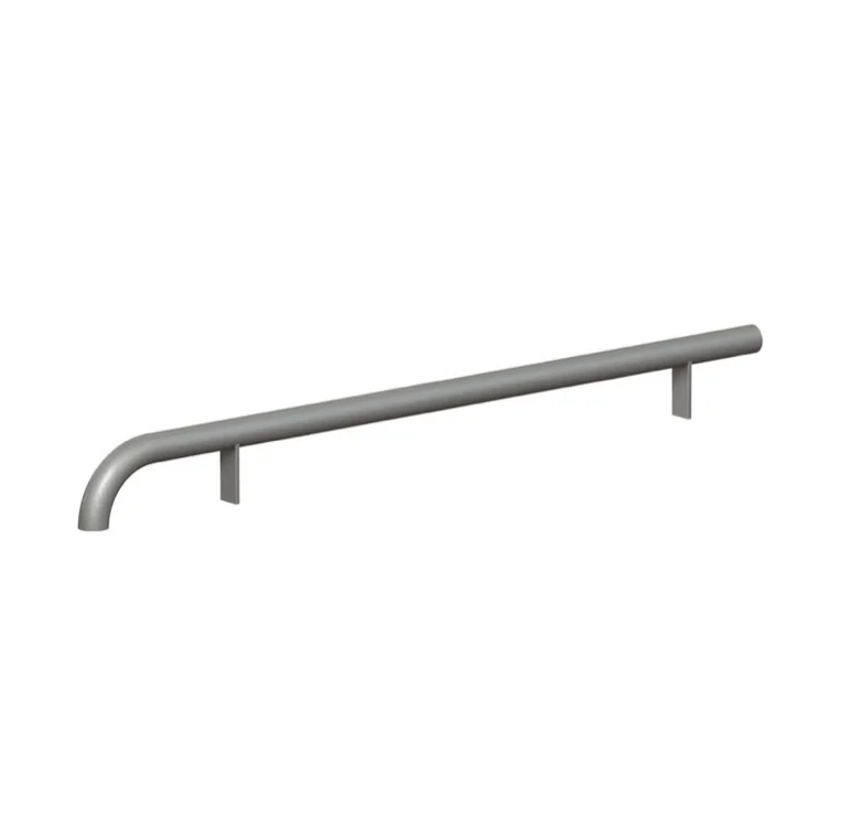 Chasse roues 1 courbe Ø 60,3 mm en acier galvanisé à sceller_1