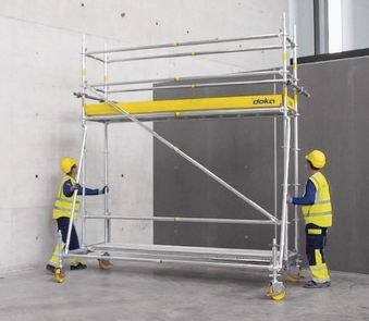 Échafaudage roulant et tour d'escalier Modul pour une utilisation sécurisée