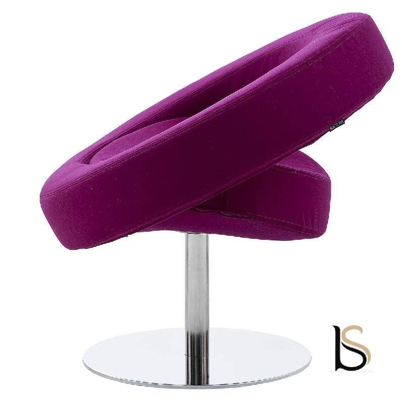 Siège Design en tissu Hello - Softline - Feld Rouge 629_2