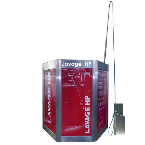 Station de lavage avec programmes mousse active et rinçage haute pression