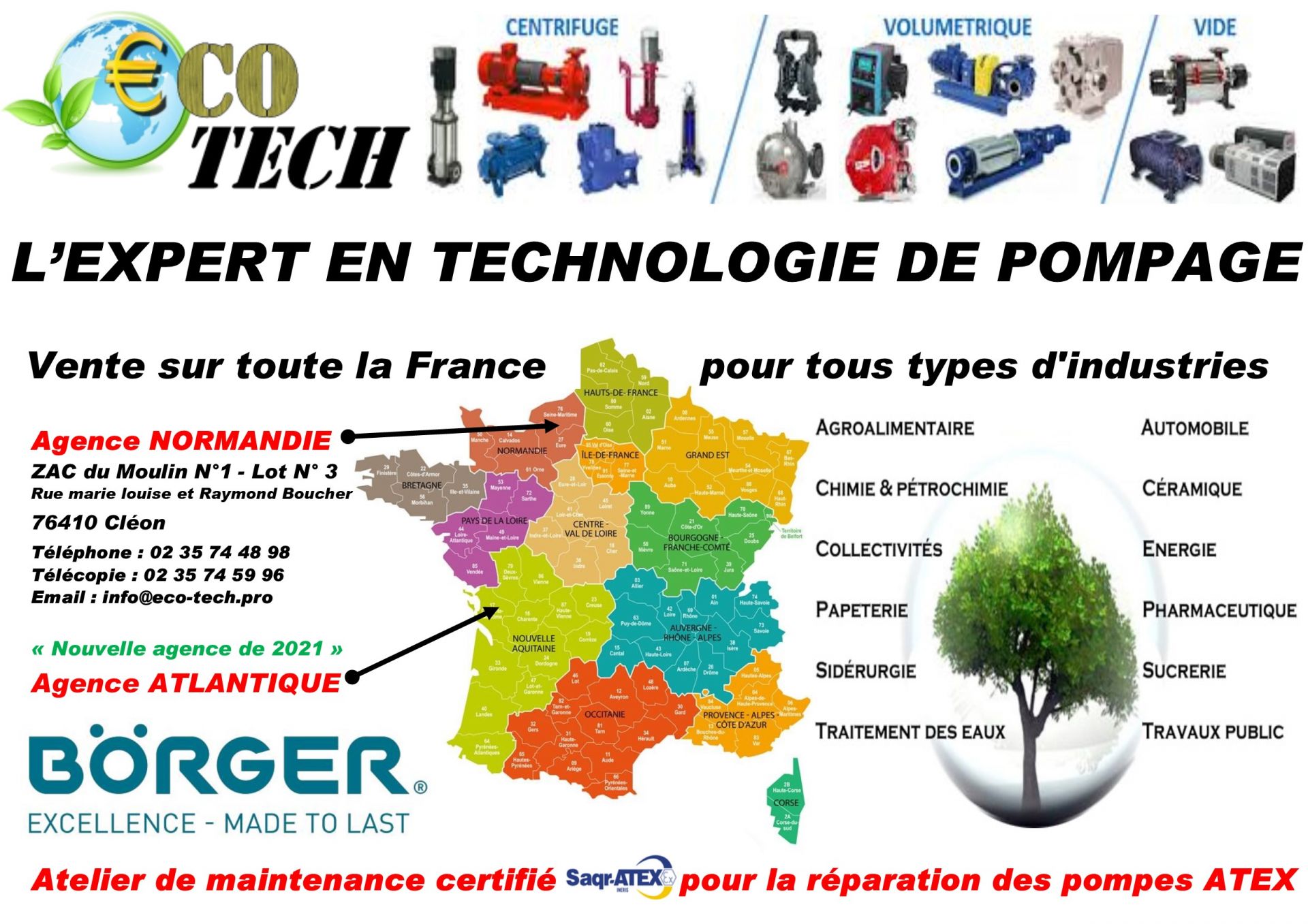 Borger série blueline - pompe à lobes débits 1 à 1600 m3/h pression max 12 bar_1