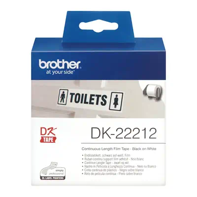 DK-22212 - Rouleau de film continu Brother original  Noir sur blanc, 62 mm_1