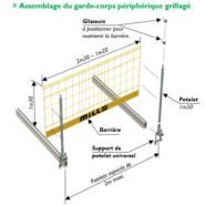 Garde-corps grillagé - mills - hauteur : 1m30_1