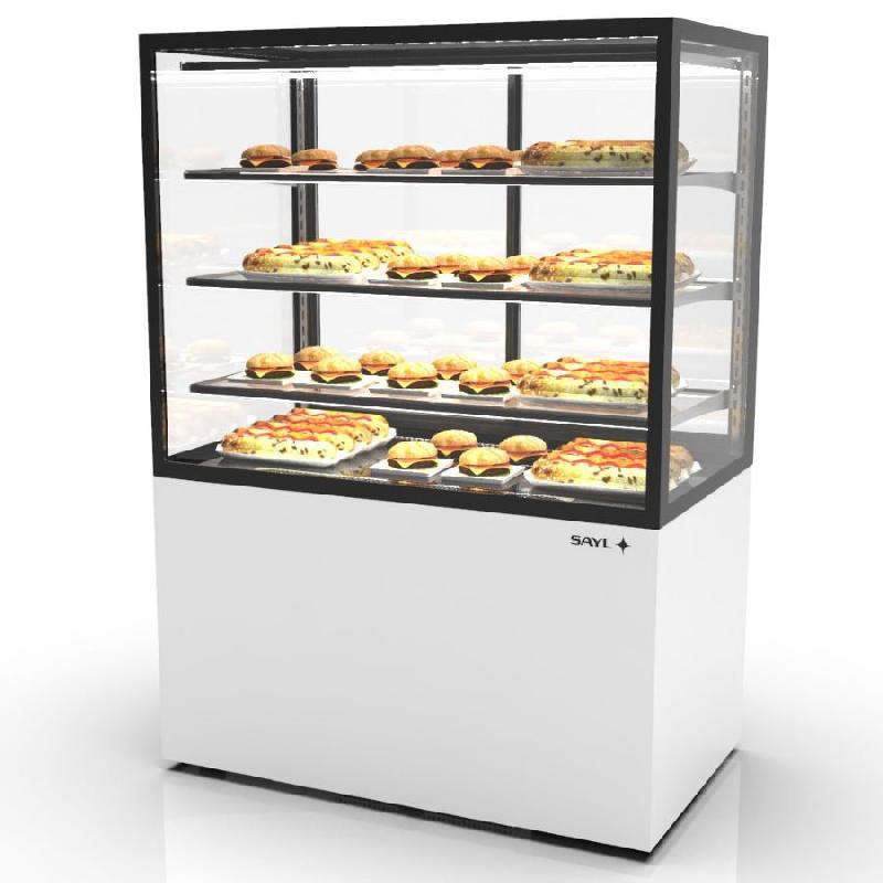Vitrine chauffante INTEGRA chaleur sèche sur base - 1000 mm - 4 niveaux - H1400 mm - IN100/80-140C | Sayl Barcelona - Accès arrière, 815 mm, 1400_1