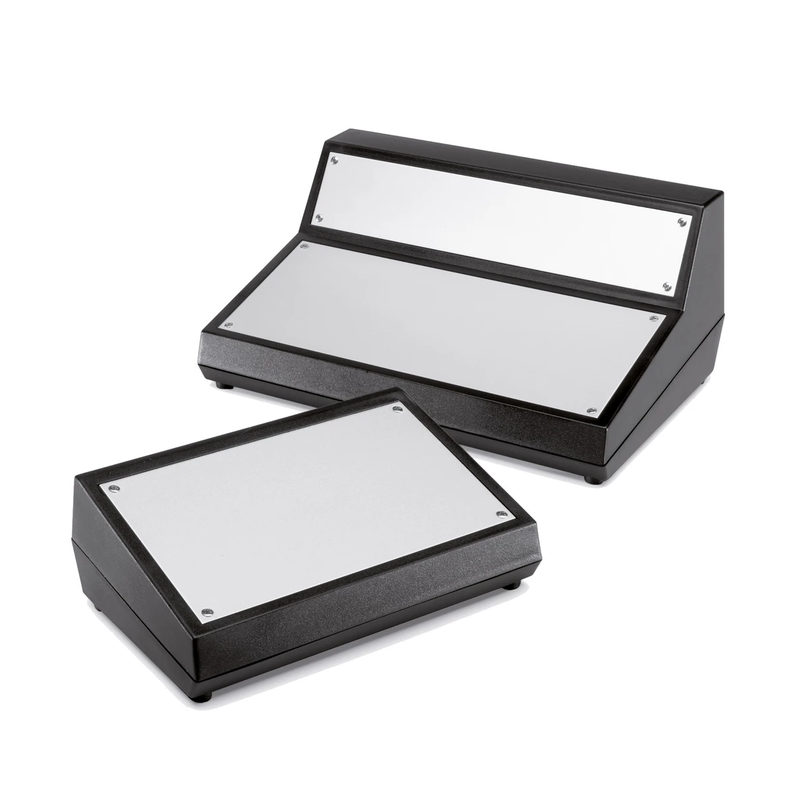 Abox bo�tier de table pour �lectronique - versions inclin�es avec panneau angul� ou non_1