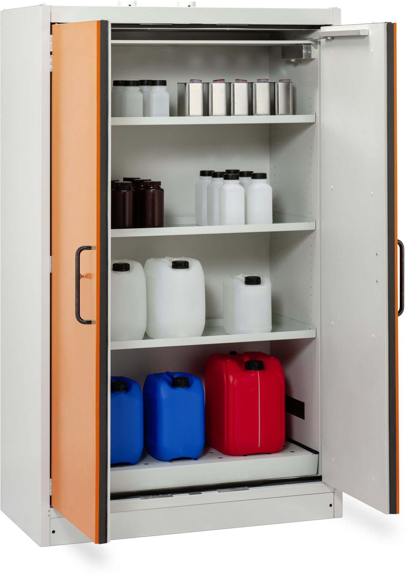 Armoire anti-feu CEMO - PROline F90 12/20 - 2 portes - Bac rétention 33L - Réf 11880 - Résistance 90 min_1