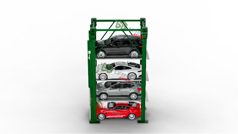Pfs30/g+3 Élévateur de stationnement quadruple avec système hydraulique pour 4 voitures_1