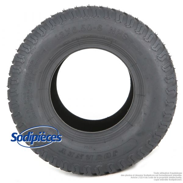 Pneumatique pour espace vert 6 pouces - 13×6.50-6 - profil gazon - 4 plis tubeless_1