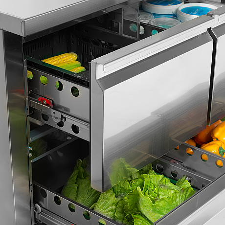 Snack Refroidisseur de comptoir 3 portes SS304 - 345 L | DB201S | Tefcold - SK6310_1