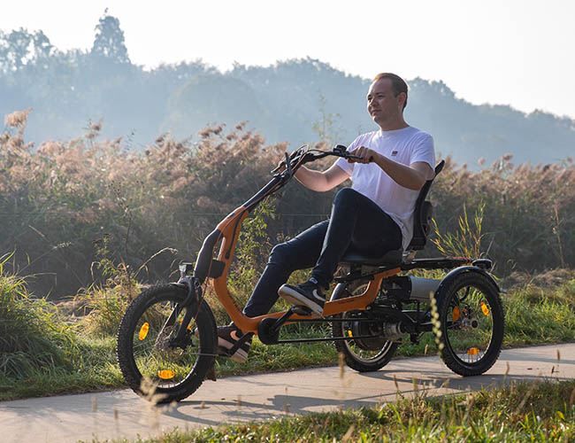 Vélo handicap tricycle individuel avec limiteur de braquage et antivol - Easy Rider_1