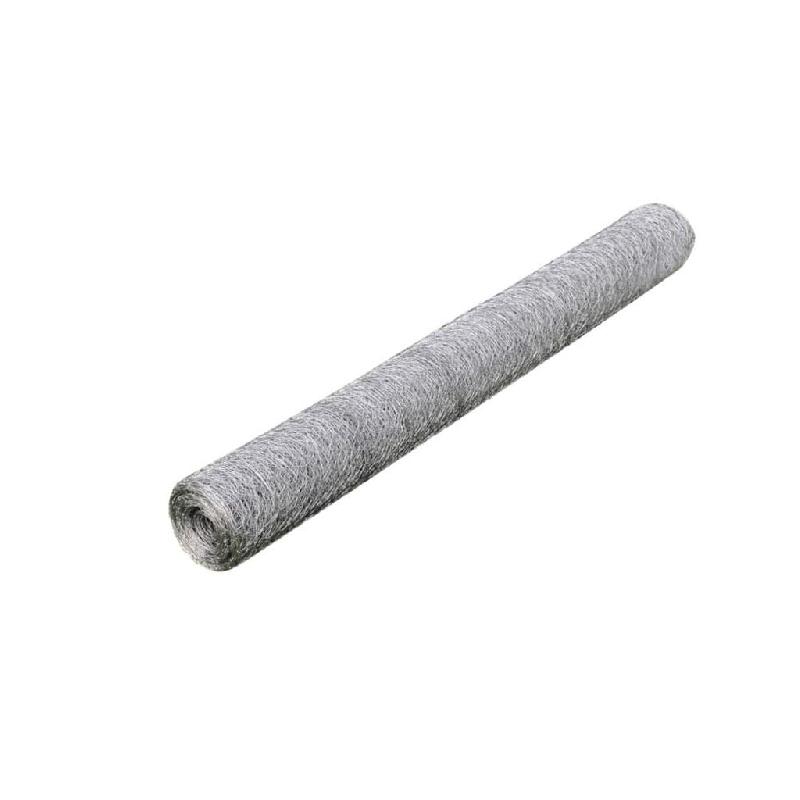 Vidaxl grillage pour volière acier galvanisé 25 x 1 m argenté 140423_1