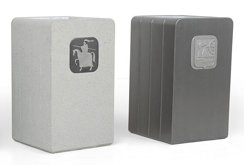 Poubelle publique Vega - Komserwis - Réf. 003335 - 40 L - Design Aneta Bolisąga_1