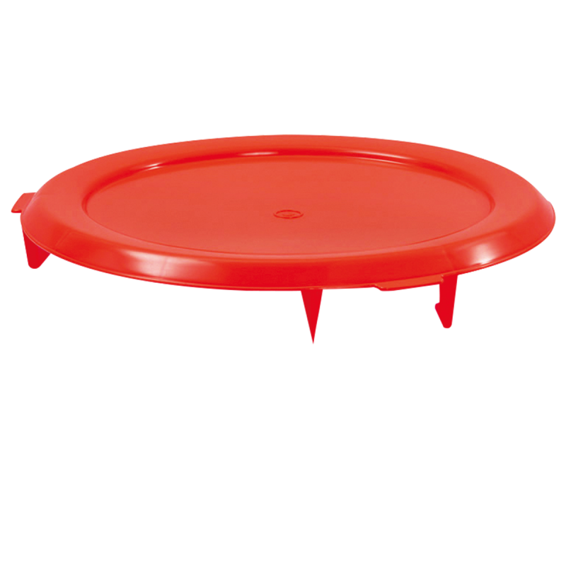 Couvercle plat pour conteneur alimentaire HACCP 75L Gilac - Rouge_1