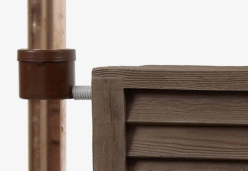 Cuve décorative Woody - 350 L - Bois foncé - Récupérateur d'eau de pluie_1