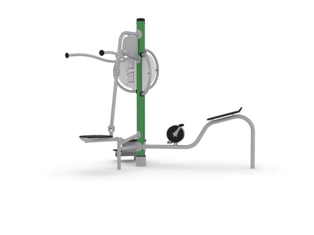 Équipement de fitness extérieur - Station multi-fitness Flexo 3 en 1 - Gym Flexo 8040503-2 - Hags_1