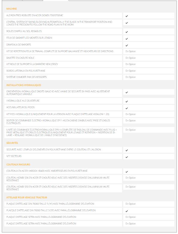 Triplex 73 - lame à neige - orsi - pour le nettoyage à grande vitesse_1