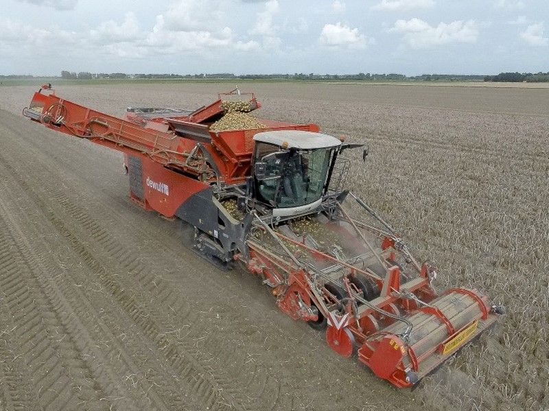 Arracheuse par tamissage Kwatro - Dewulf BV - 4 rangs, largeur totale 3500 mm, moteur Scania 500 cv_2