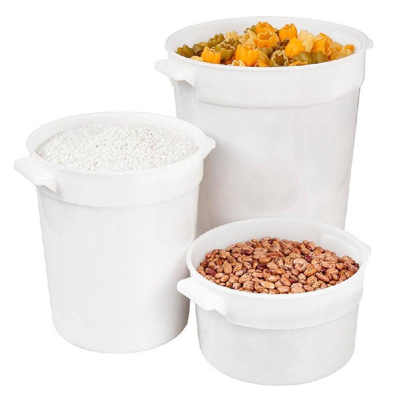 Bac alimentaire 18L Ø31,4x37,8cm polyéthylène blanc_1