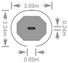Cerceau fixe Zingo pour aires de jeux - réf 8019875 - Hags - Vert - Scellement béton_1