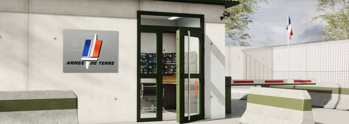 Porte blindée FB4 - FB6 certifiée EN 1522-1523, protection pare-balles pour sites sensibles_1