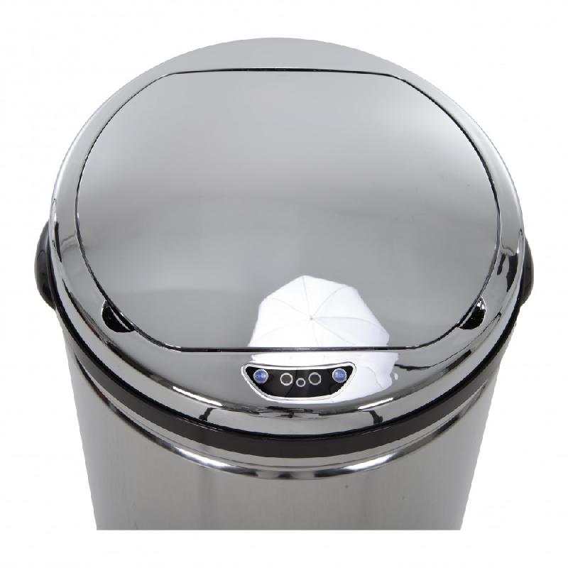 Poubelle automatique HAILO Sensor 42L - inox - hauteur 76 cm_1