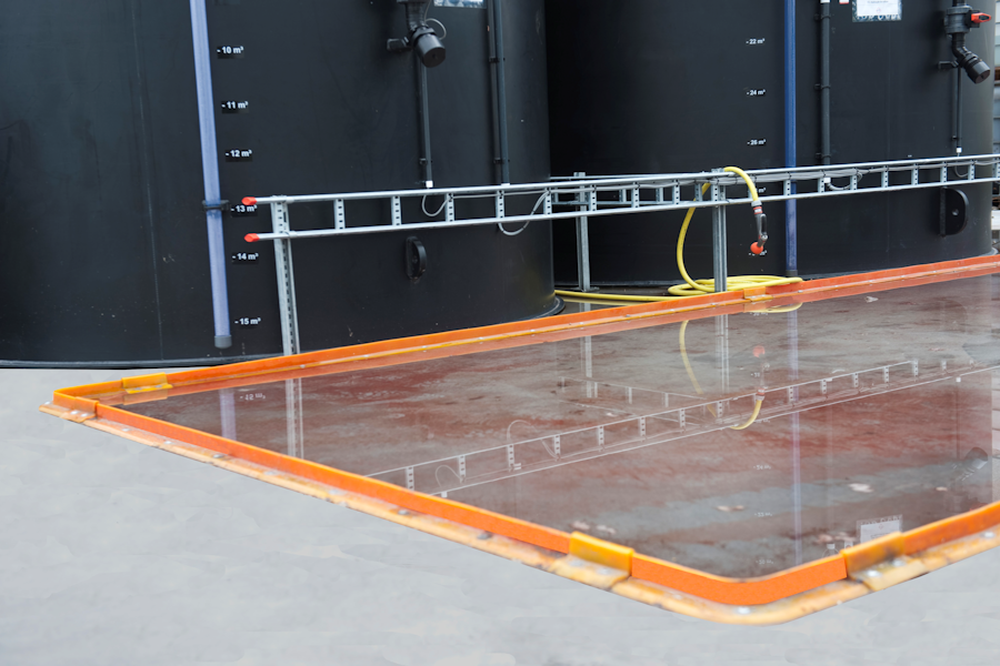 Barrière d'étanchéité fixe, pour rétention des produits dangereux, en intérieur ou en extérieur - eco-barrière_1