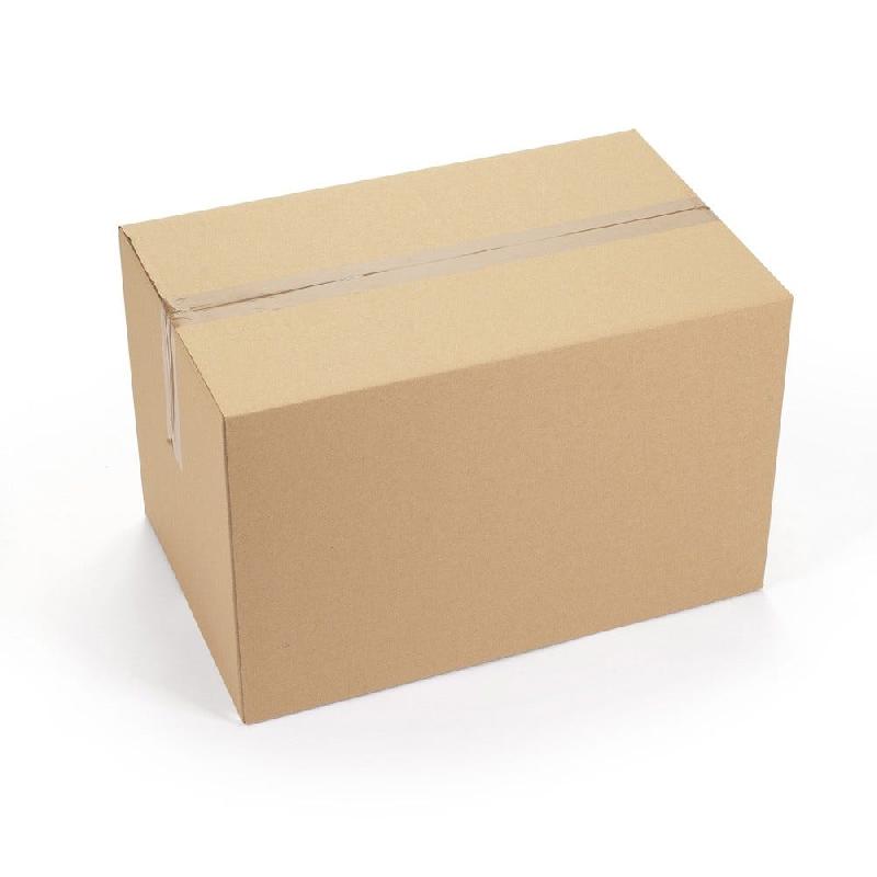 Caisse américaine d'expédition simple cannelure brune 55x35x34cm - Lot de 20 - Fabrication française_1