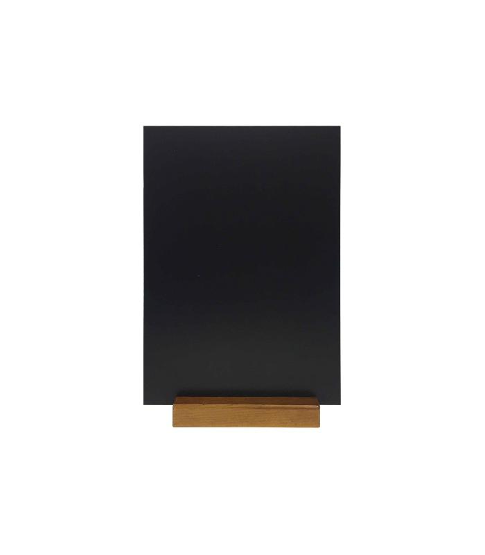 Porte menu de table en bois avec ardoise A4 - Lot de 2 - Référence : PFN57CHA4_1