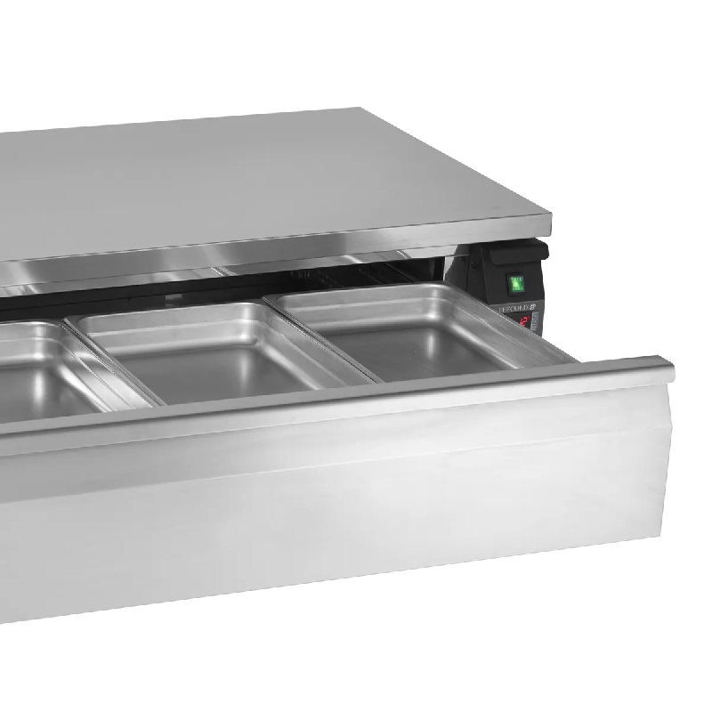 Soubassement réfrigéré UD2-3 Uni-Tiroir GN2/1 pces Inox TEFCOLD_1