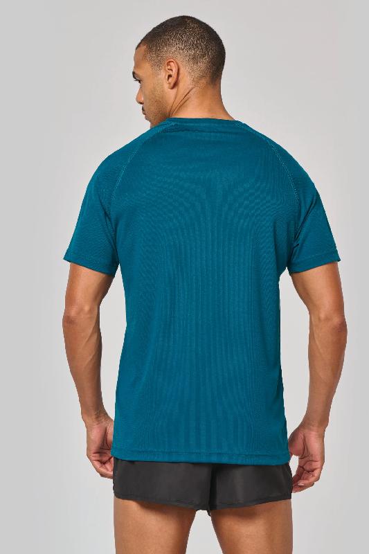 T-shirt de sport à col rond recyclé homme - PROACT - Réf : PA4012 - 100% polyester recyclé - Tissu léger à séchage rapide_1