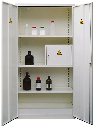 Armoire pour réactifs et toxiques sans ventilateur - Réf AMS 2000 - BIOLAB - 250L - Construction acier 10/10ème_1