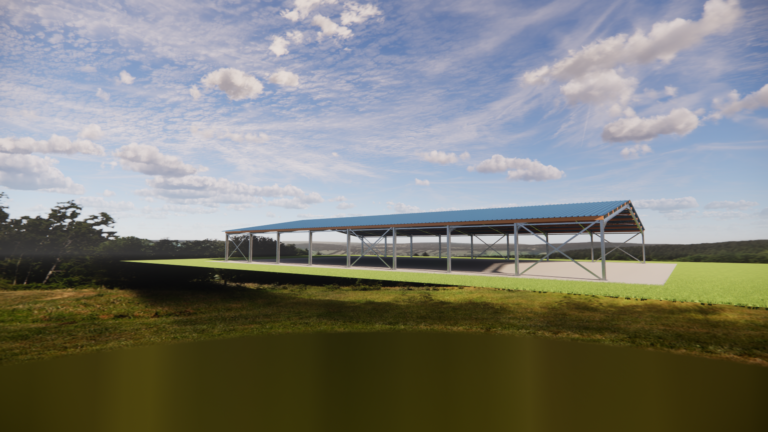 Bâtiment métallique ou manège équestre 25 x 40m - CHARP04 - structure robuste et modulable_1