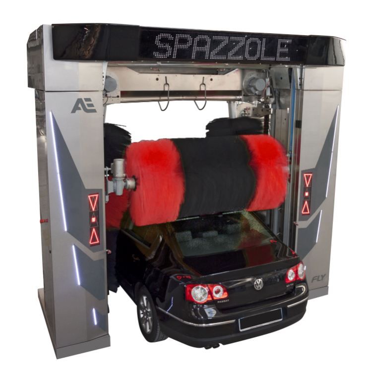 Portique de lavage Fly Inox - Tecnolec - 100% inox avec 27 buses haute pression et inserts LED exclusifs_0