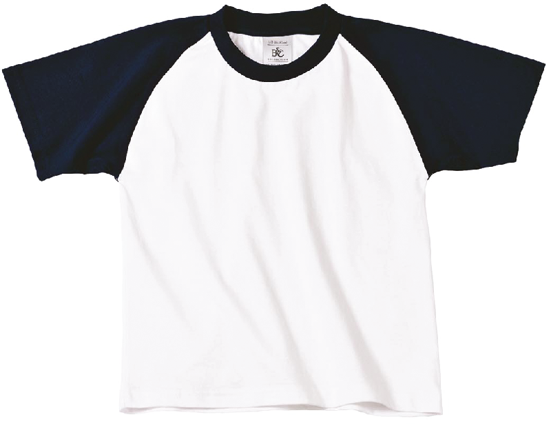T-shirt enfant Baseball - Réf: CGTK350 - 100% coton pré-rétréci - Marque: B&C_1