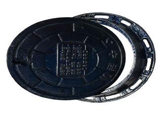 Couvercle de regard en fonte sphéroïdale - Peinture noire électrique - Norme EN124 - Résistant au glissement_1