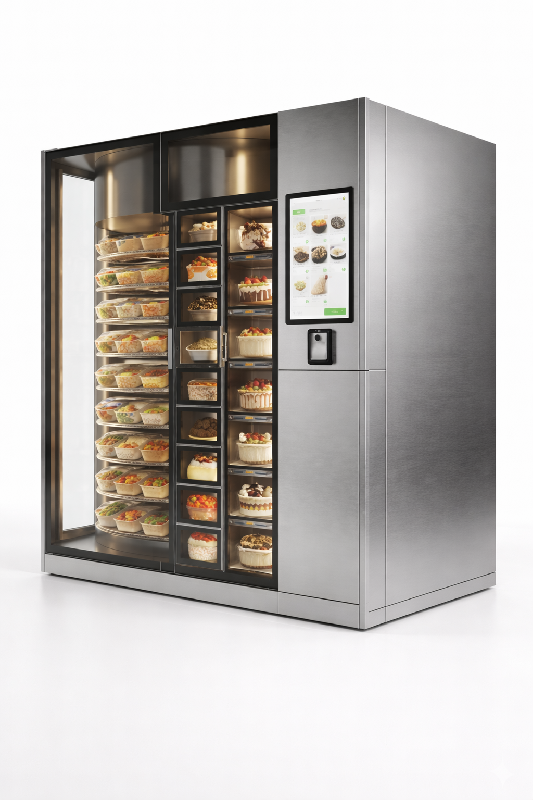 Tambour réfrigéré intelligent pour aliments frais, gâteaux et desserts - Système de distribution automatique_1