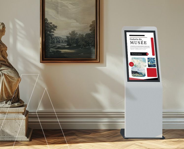 Borne interactive portrait - PEAKY - Parfaite pour accueillir, orienter, communiquer au sein de votre espace_0