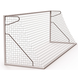 But transportable léger et résistant pour 11 joueurs - Paire en aluminium Ø 102 mm avec boîtiers d'ancrage fixes_1