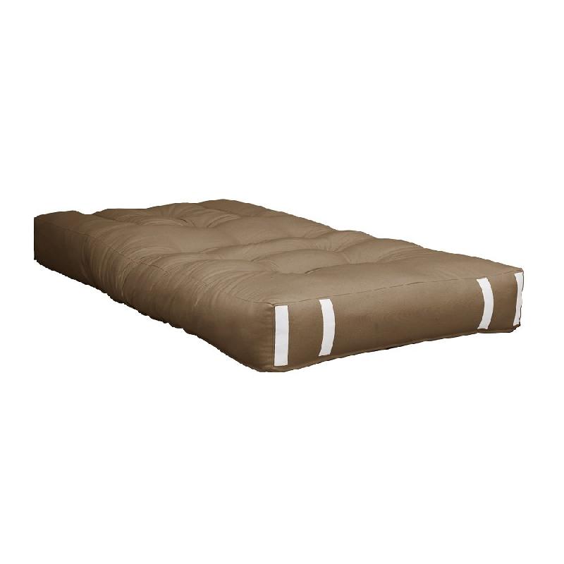 Fauteuil futon convertible HIPPO CHAIR - couleur mocca - matelas 90x200 cm - design et pratique_1