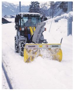 Fraise à neige et chaînes pour chargeuse - Idéal pour déneiger trottoirs, allées et parkings - Disponible en location_1