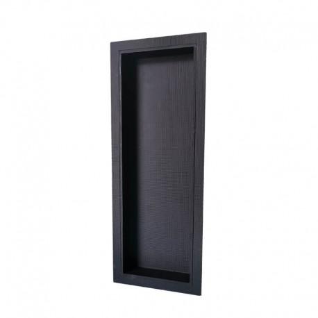 Niche en XPS prête à carreler 968 x 305 x 90 mm premium - noir - avec séparations amovibles pour hammam et salle de bain_1