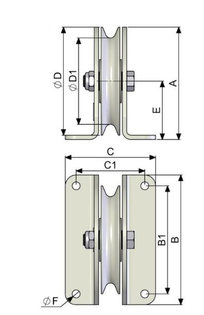 Poulie à corde à patte pap_1